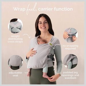 Boba Bliss Carrier in Grey